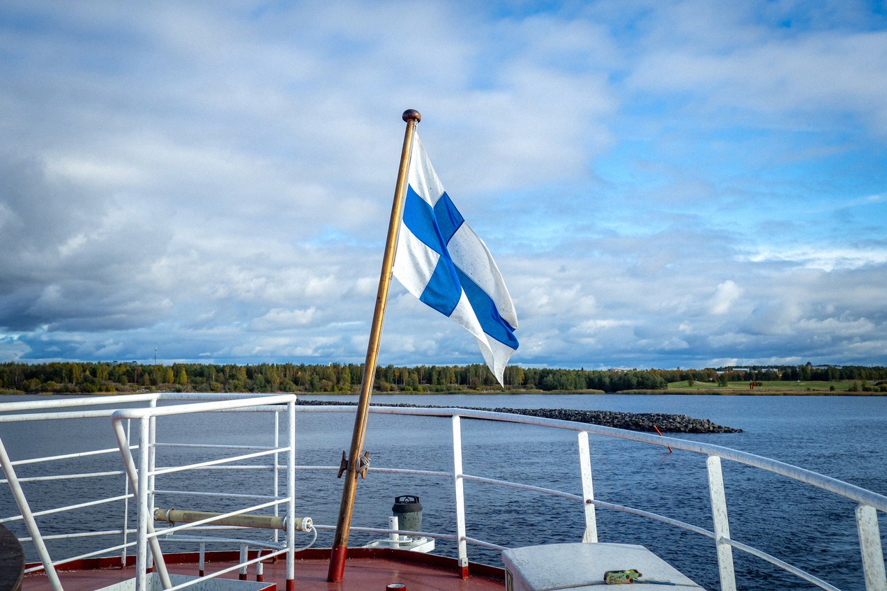Lautta matkalla Suomesta