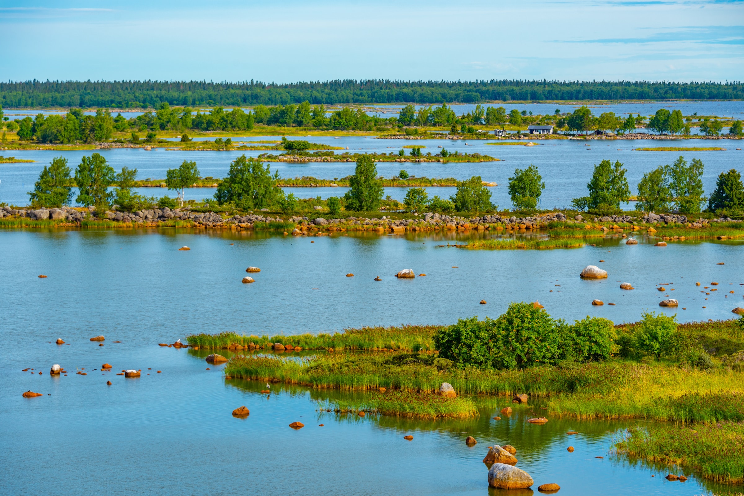 Kvarken-skærgården mellem Sverige og Finland - det smalleste sted i Den Botniske Bugt, som din færge krydser på omkring 3,5 timer.