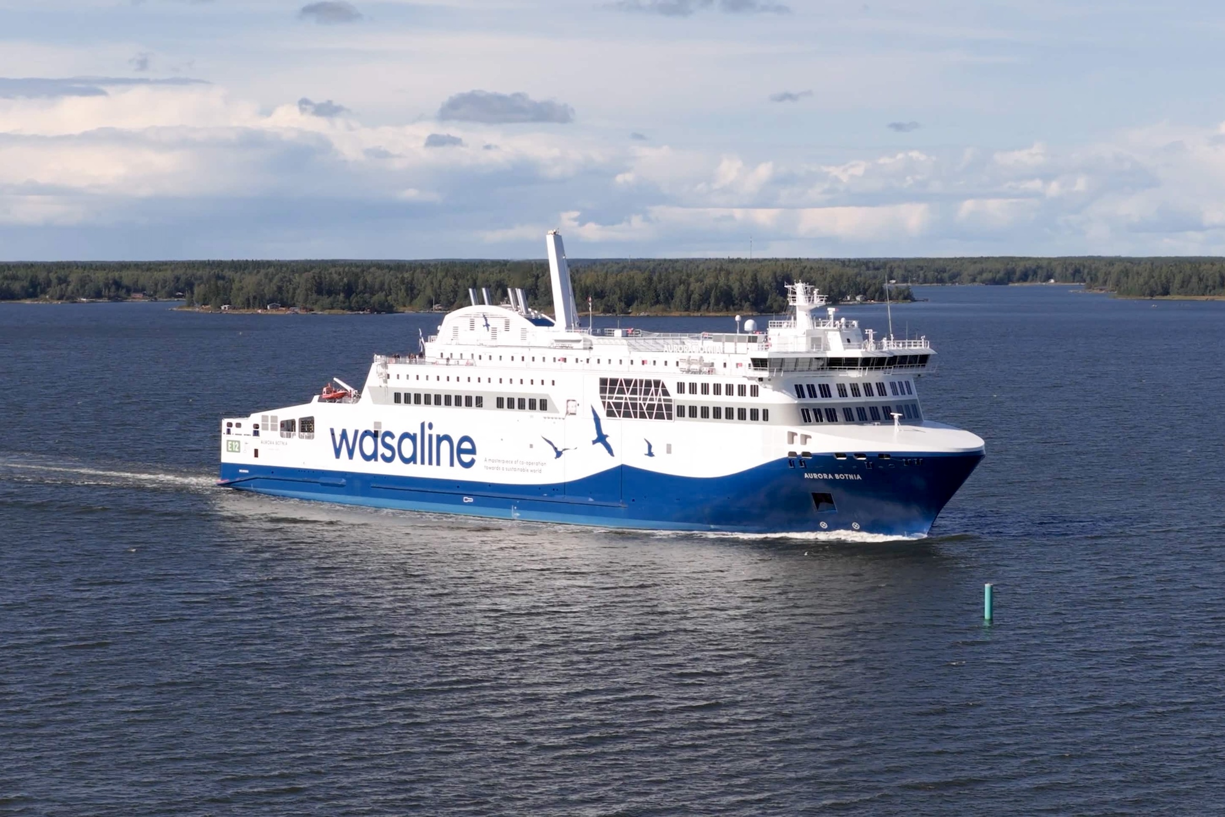 Færgen Umeå - Vaasa Aurora Botnia på Den Botniske Bugt